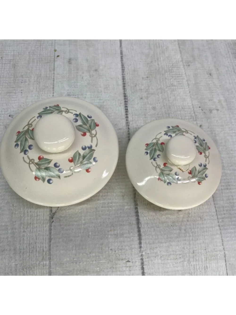 Jay Imports Corelle Coordinates ABUNDANCE Fruit Coffee Tea Canister Jar Set 2